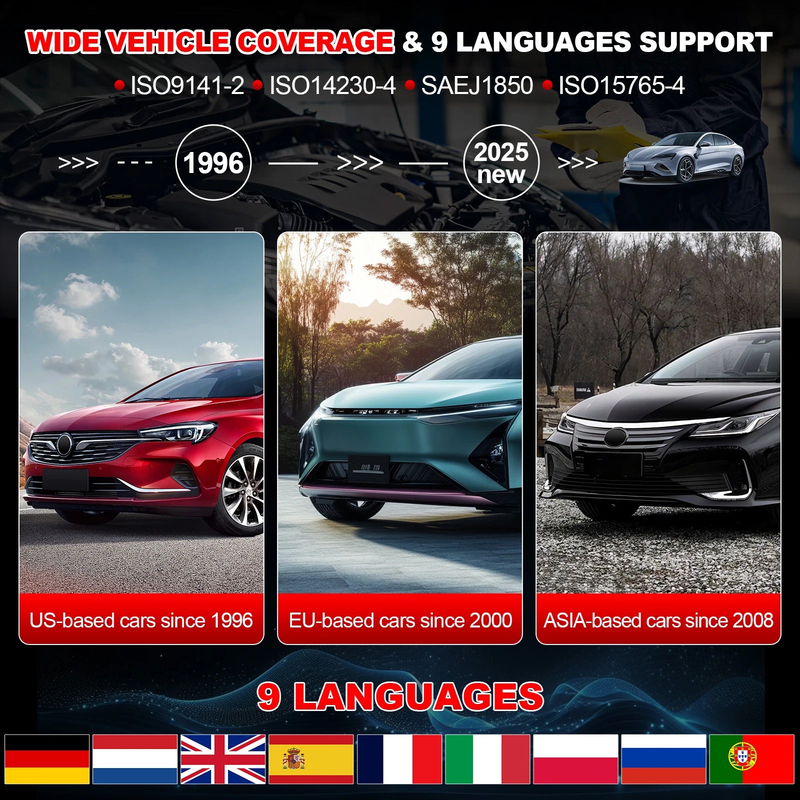 ifetime Free LAUNCH X431 CR300 Auto Code Reader.