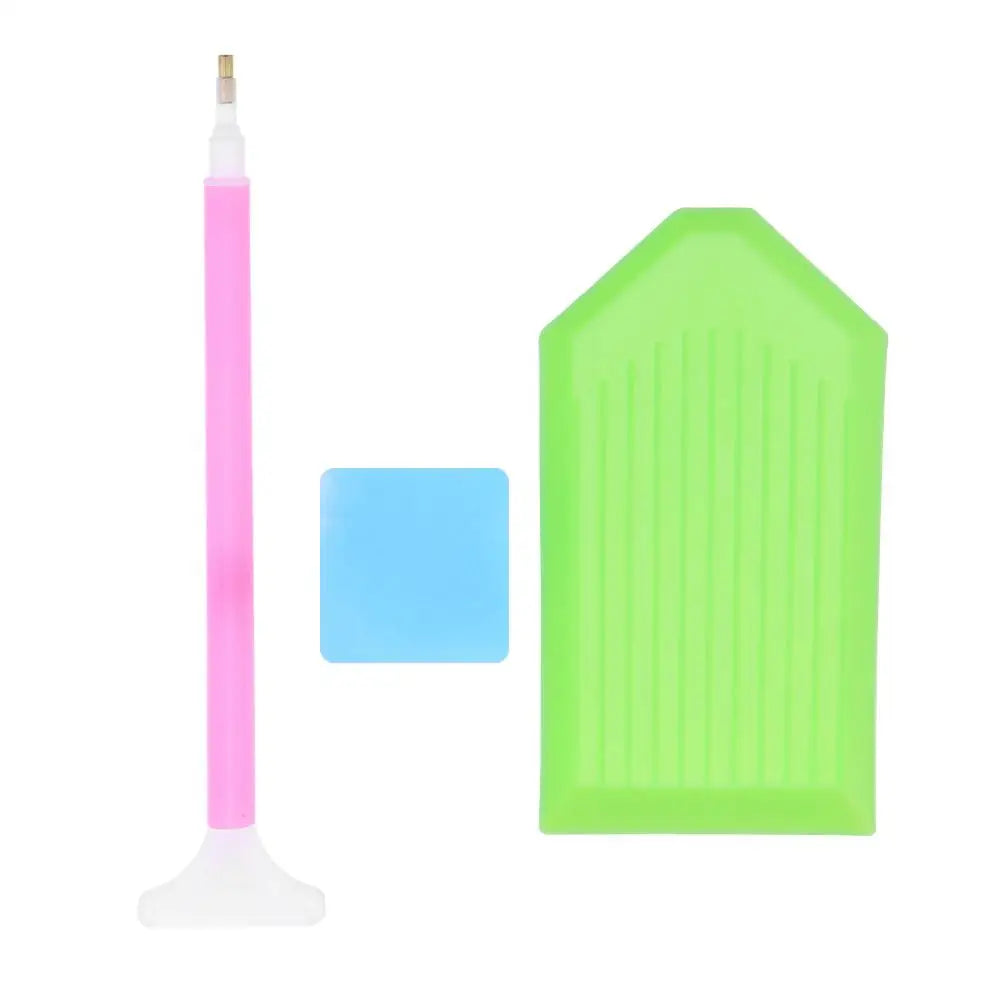 DIY Diamond Painting Tools (Pen, Glue, Tweezers)