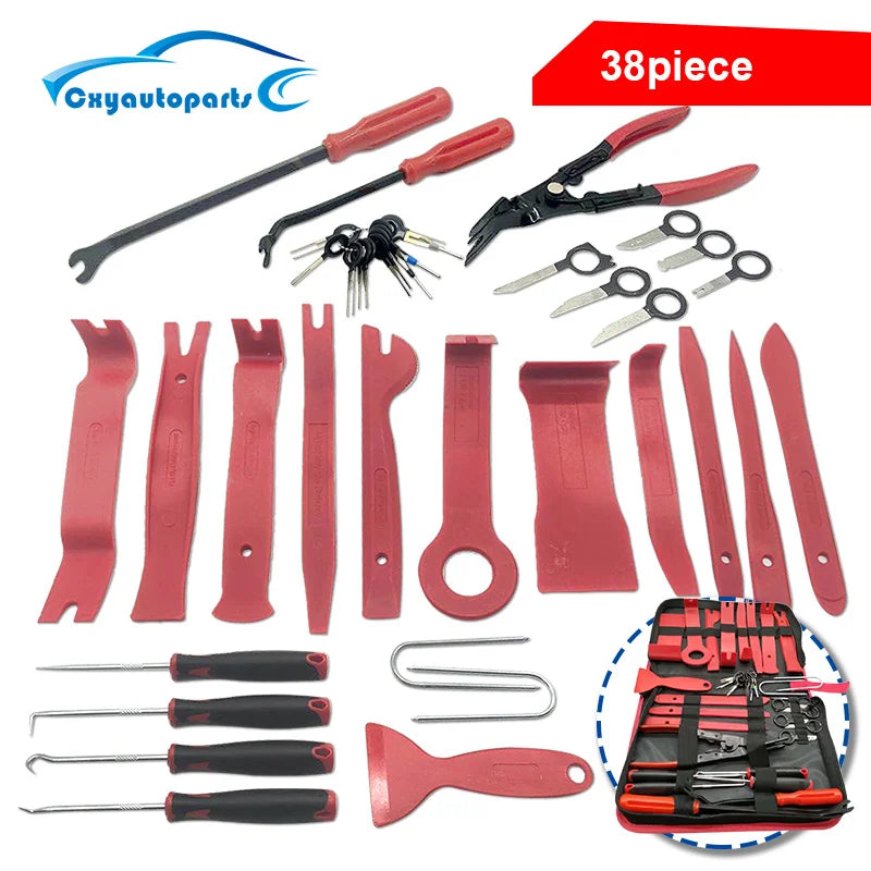 27-Piece Auto Panel Disassembly Tool Set & Clip Puller
