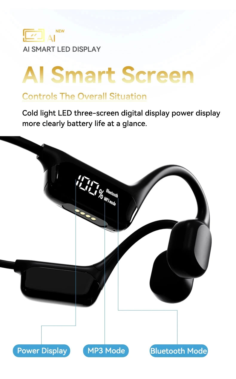 Xiaomi Bone Conduction Earphone Wireless Open Headset Bluetooth 5.3 IPX8 Swimming Bluetooth Headphones 32GB MP3 Sports Earbuds