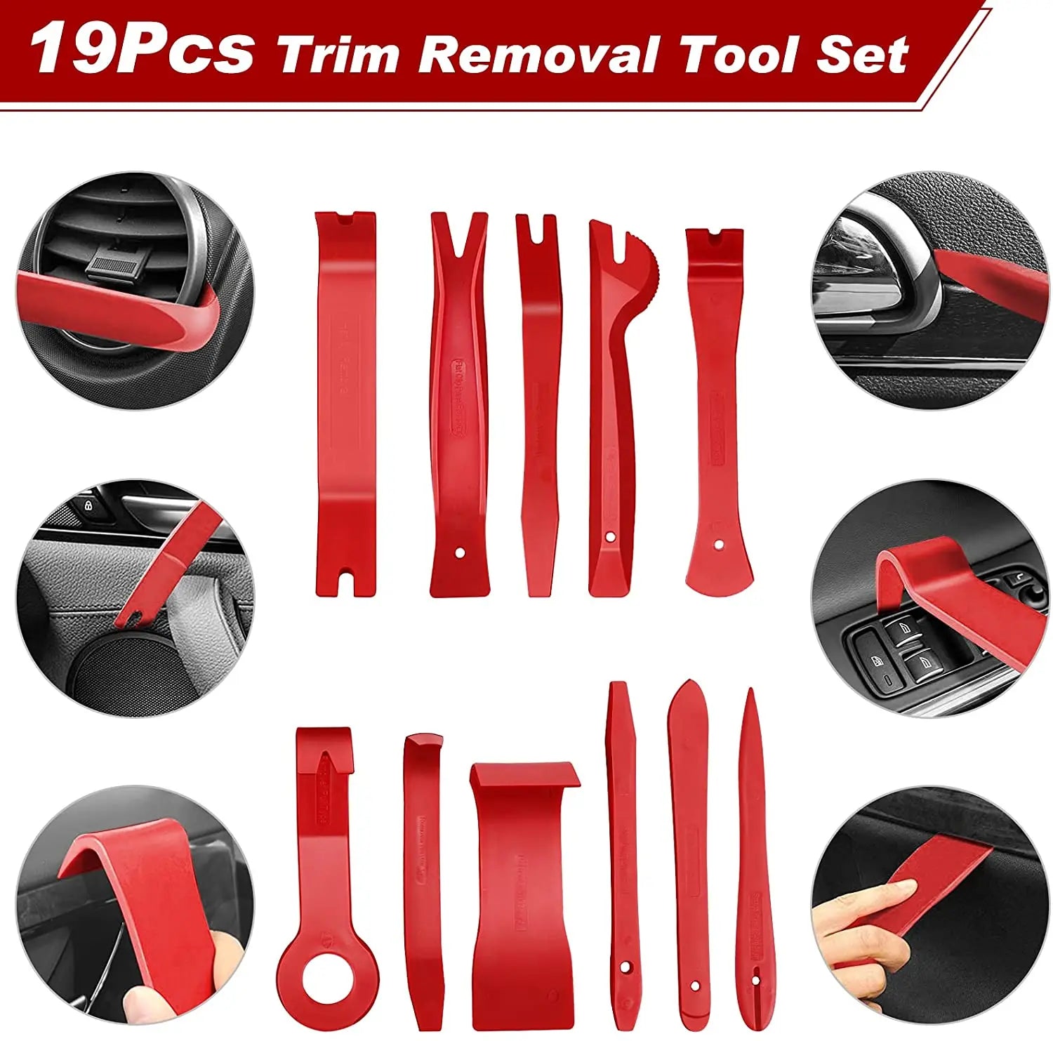 27-Piece Auto Panel Disassembly Tool Set & Clip Puller