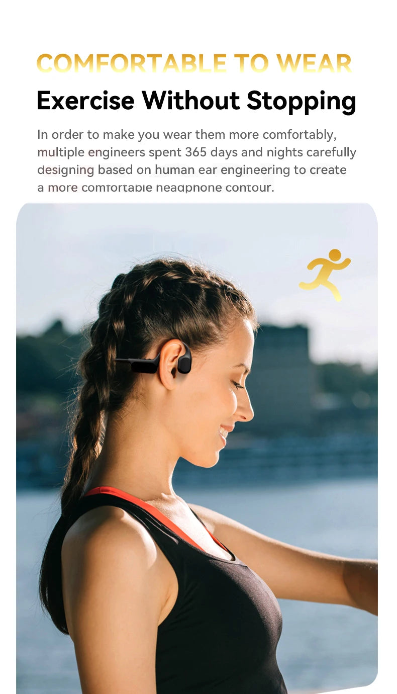 Xiaomi Bone Conduction Earphone Wireless Open Headset Bluetooth 5.3 IPX8 Swimming Bluetooth Headphones 32GB MP3 Sports Earbuds