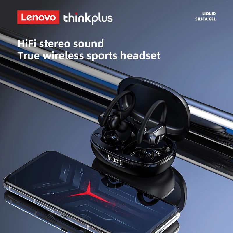 Lenovo LP75 Ture Wireless Headphones TWS Bluetooth 5.3 Noise Reduction Sports Ear Hook HiFi Stereo Waterproof Gaming Earphones