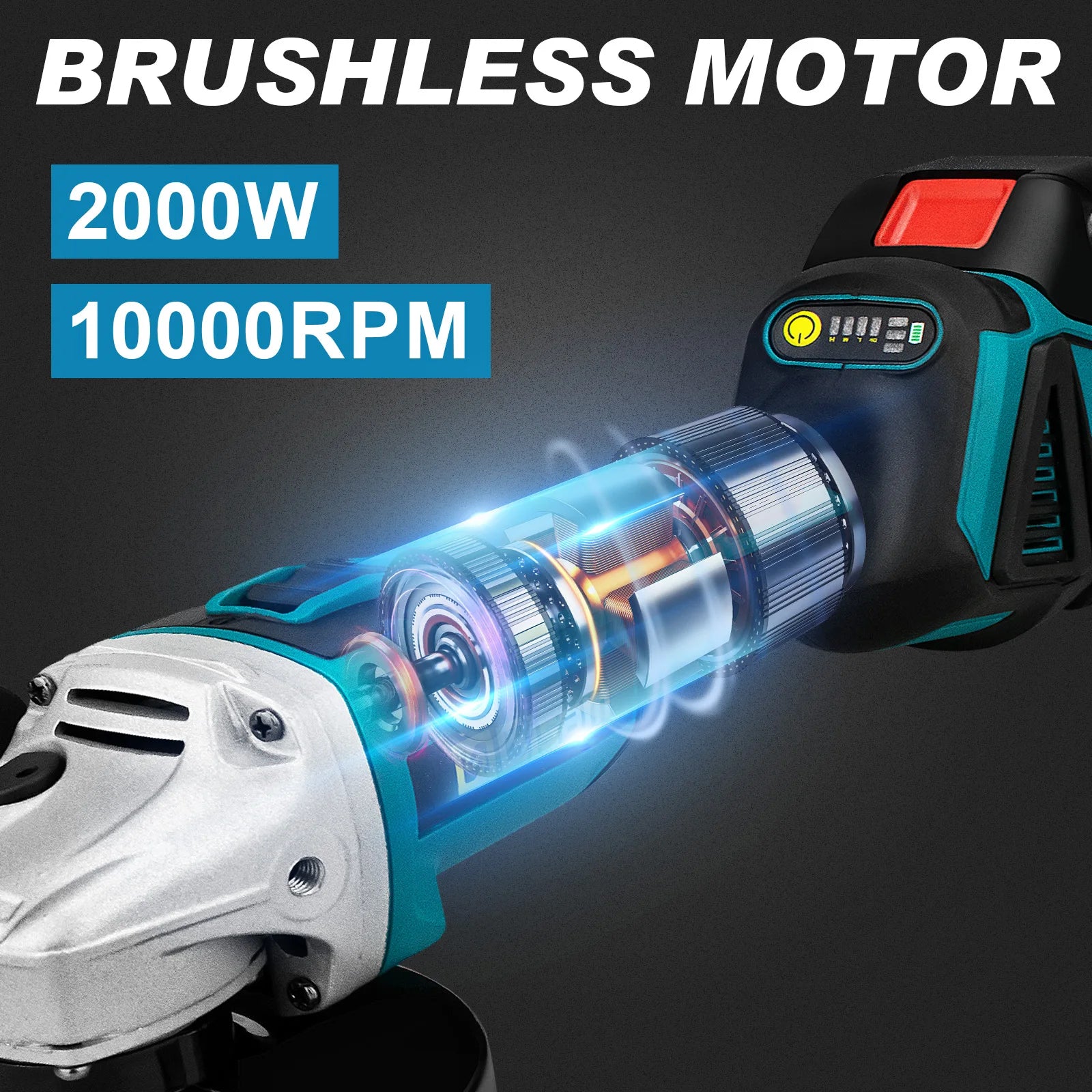Gisam 125MM Brushless Angle Grinder (M14)