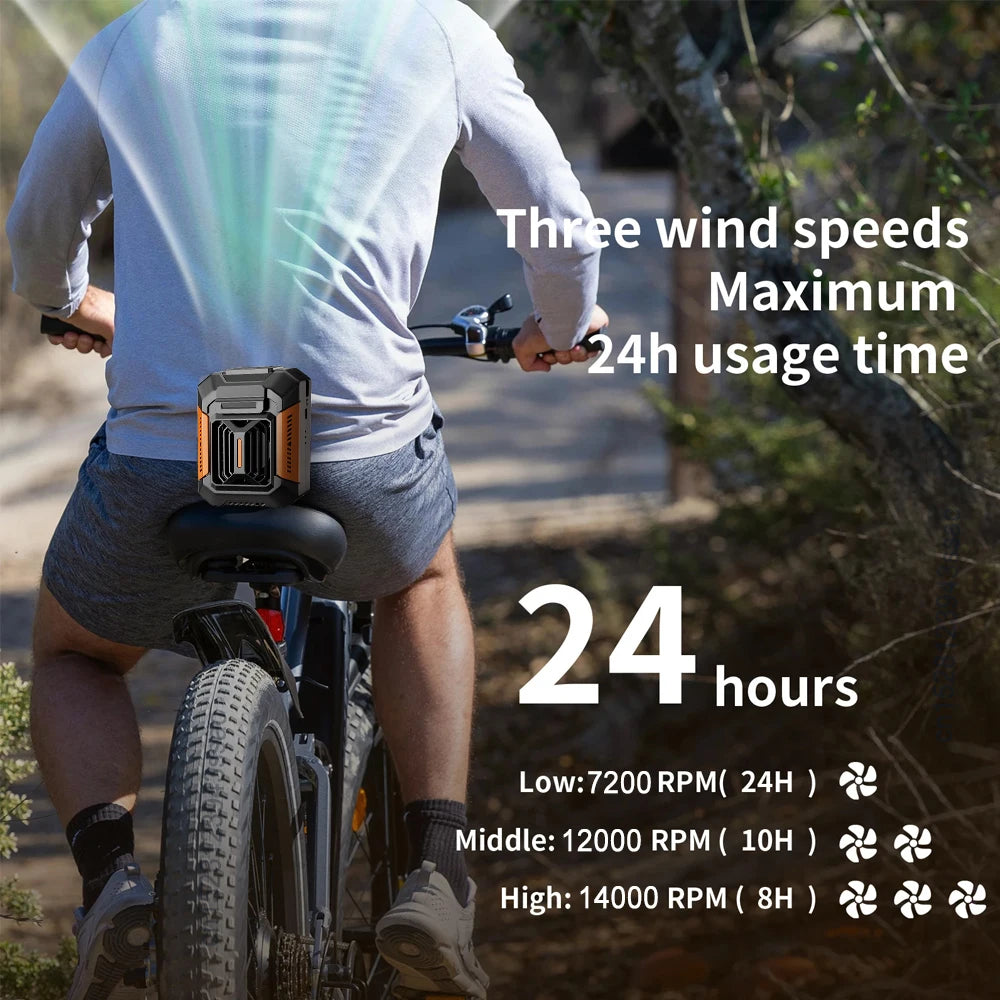 Portable Waist Clip Fan (Mini, USB Rechargeable)