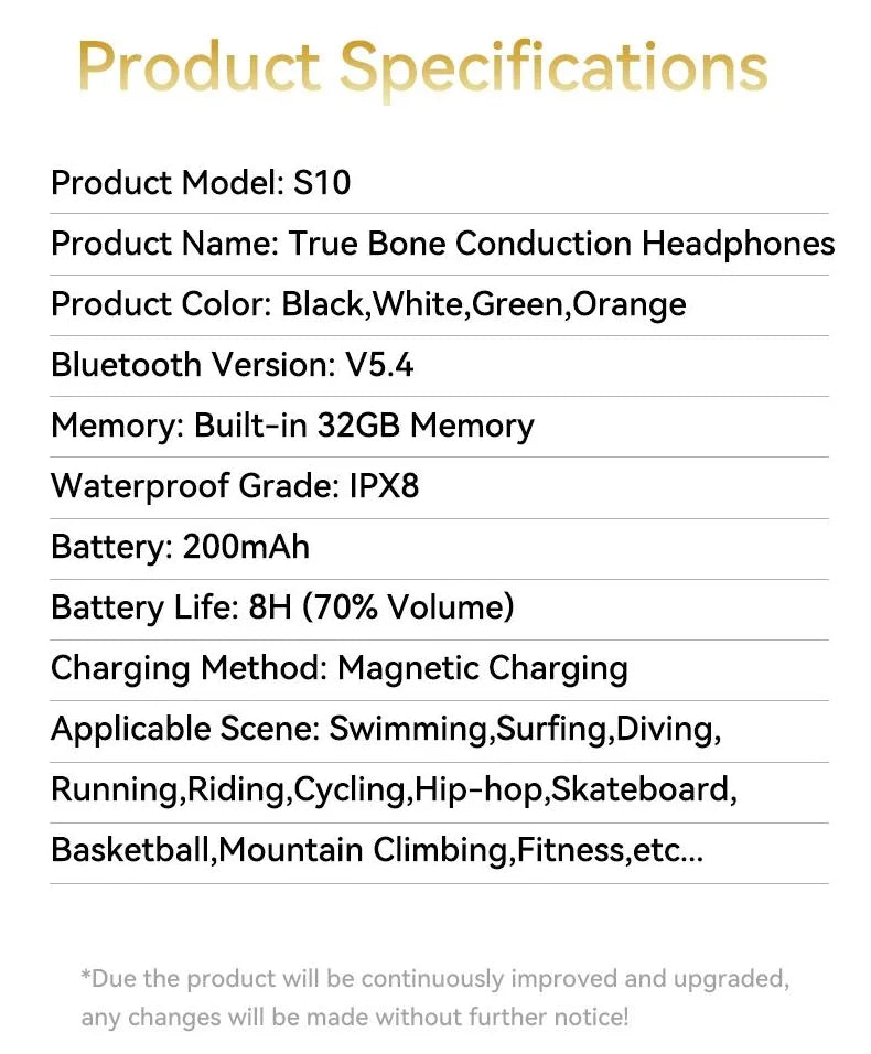 Xiaomi Bone Conduction Earphone Wireless Open Headset Bluetooth 5.3 IPX8 Swimming Bluetooth Headphones 32GB MP3 Sports Earbuds