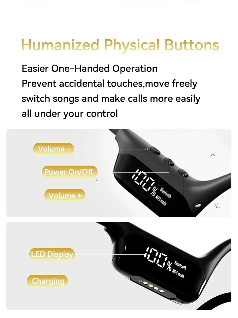 Xiaomi Bone Conduction Earphone Wireless Open Headset Bluetooth 5.3 IPX8 Swimming Bluetooth Headphones 32GB MP3 Sports Earbuds